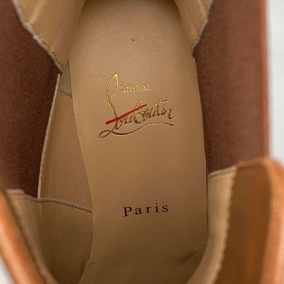 Christian Louboutin Leather 70 Chelsea Booties size 39.5 - Picture 10 of 13